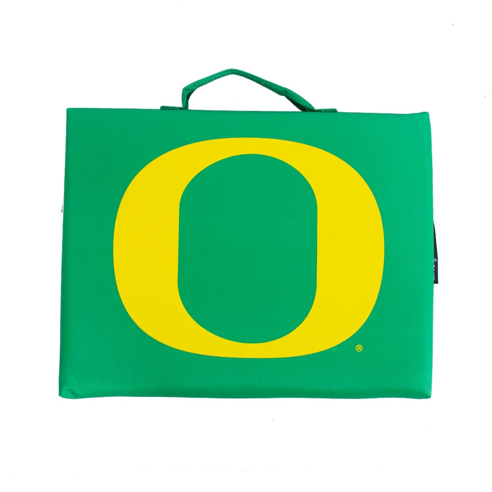 Classic Oregon O, Logo Brand, Green, Tailgating, Sports, Football, Standard size, Seat Cushion, 868402